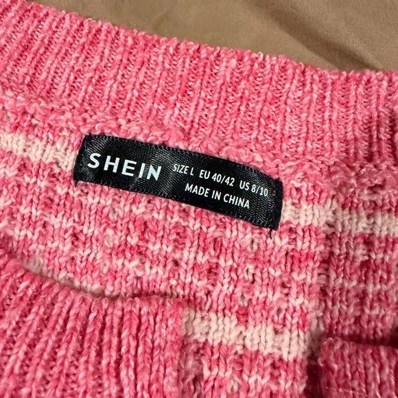 SHEIN Pink Textured Cardigan Sweater - Picture 2 of 5
